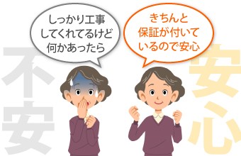 工事の不安と安心