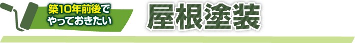築10年でやっておきたい屋根塗装