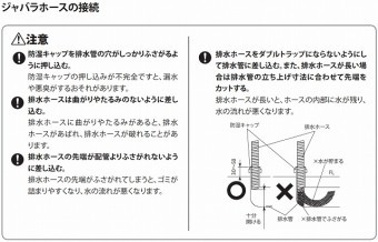 ジャバラホース取付け方法