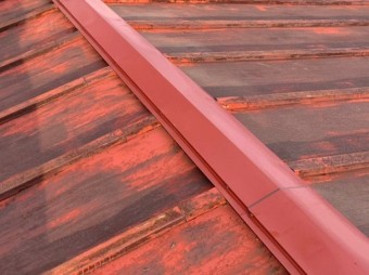 結城市の棟板金修理が完了