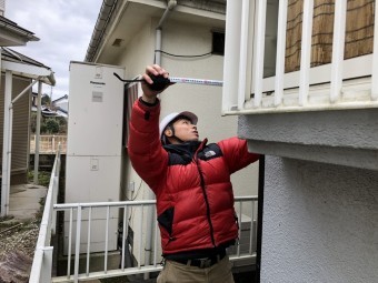 最終外周計測する職人北