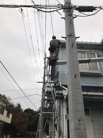 軒樋取付画像①