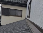 葺き止め漆喰とガルバリウム雨押えの施工完了