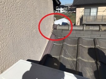 1階の棟部分を遠目から撮影
