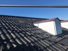 葺き直し屋根工事が完了したドーマー部分