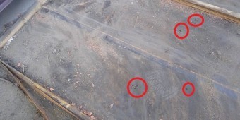 防水シートの破損が5か所