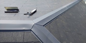 棟の三又部分もしっかり雨仕舞