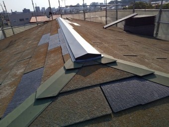 屋根補修を行った水戸市のコロニアル屋根