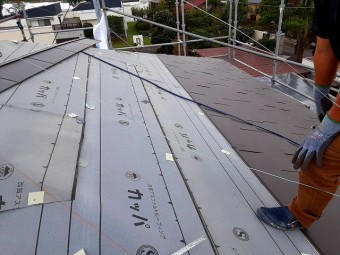 屋根リフォームは順調に進んでいます