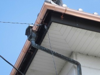 銅製雨樋交換工事