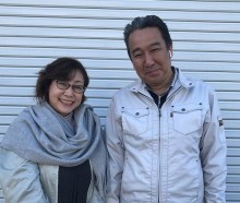 お客様とお客様担当スタッフとのツーショット画像