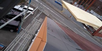 ケラバ板金上からの画像