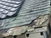 結城市の現場での施工前の銅板屋根の様子
