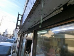 ガルバリウム板金を撒く前のシャッターボックス