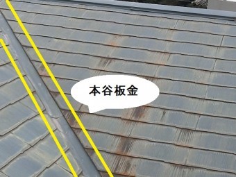 築26年目の複合屋根の本谷板金