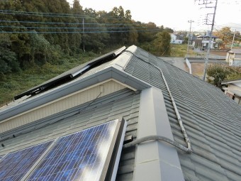 調査した棟板金の西面