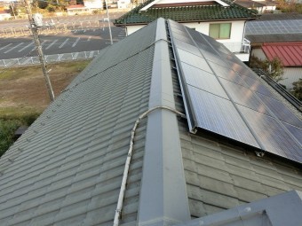 調査した棟板金の東面