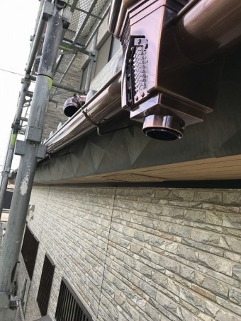アジロ集水器といぶし軒樋