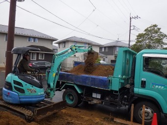 土間コンクリート残土