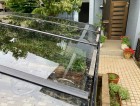 ひたちなか市のアール型カーポート屋根のポリカーボネート板交換の交換工事完了