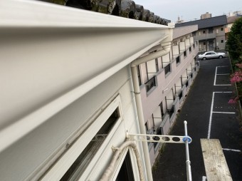 水戸市のアパートで交換が完了したパナソニック軒樋