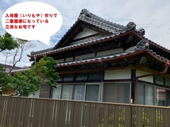雨漏りは劣化した防水シートと瓦桟の雨塞き止めで現場調査にお伺いしましたが二重屋根になっている大きなお家です