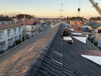 冠瓦施工完了