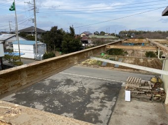 F様屋根解体後上から