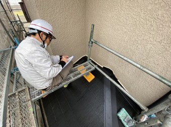 完了検査雨押えカバー工法