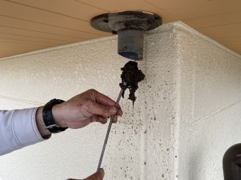 排水管に詰まっていたゴミ