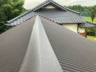 水戸市の棟から撮影した波トタン画像