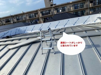 水戸市の雨漏り対策は雨樋どぶ溝カバー工事と外壁の通気工法工事で透湿シートを新たに貼りました