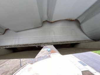 もち上がってしまったガルバ製角波