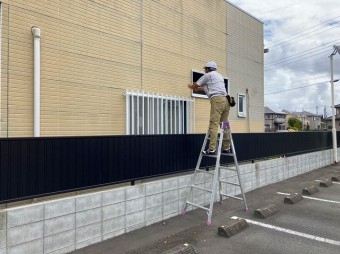 水戸市の店舗様雨漏り調査は外壁を確認します