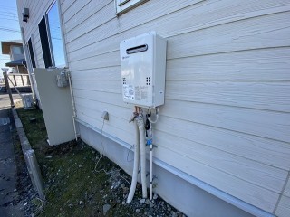 給湯器とガス設備を新設したアフター画像