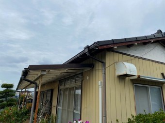 軒樋交換が完了しました