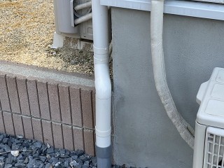 部分的な交換補修が完了した水戸市内の雨樋