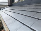 防災瓦での葺き替え工事が完了した屋根