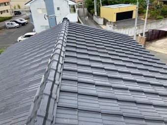 水戸市のモニエル瓦屋根は塗装されたばかり