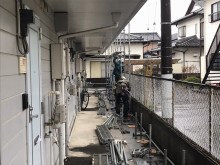T様北側足場