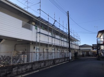 T様足場北側