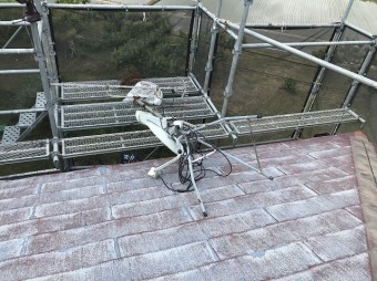 ひたちなか市で粘着式防水シートを使用したパミールへのカバー工法でアンテナ撤去を行いました