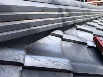 ひたちなか市で台風被害を受けた降り棟取り直しが完了しました