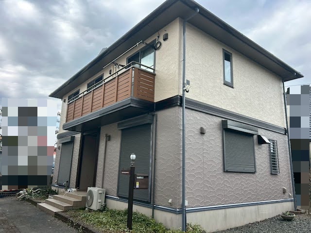 水戸市　ジョリパット風外壁塗装　施工前後写真