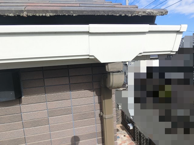 水戸市　集水器接続部を現地修理　施工前の写真
