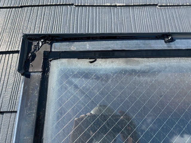 水戸市　強風後の天窓から雨漏り　施工後の写真