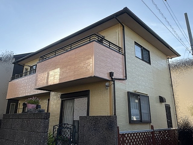 古河市で完成した外壁塗装と付帯部塗装