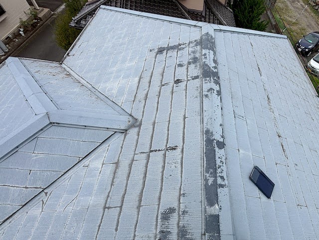 鹿嶋市　屋根カバー工法完成　施工前の写真