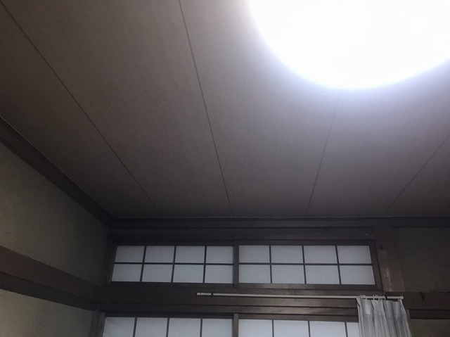 施工が完了した和室の天井