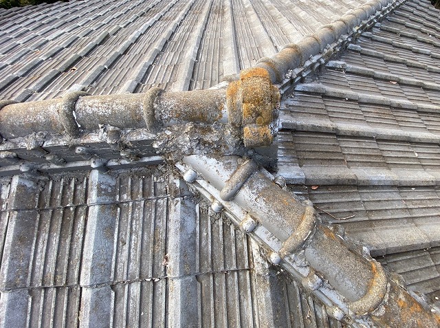 築45年が経過した雨漏りしていた筑西市のセメント瓦屋根